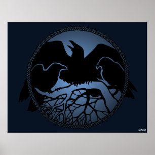 Raven Art Posters Native Wildlife Art Prints Decor
