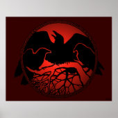 Raven Art Posters Native Wildlife Art Prints Decor (Voorkant)