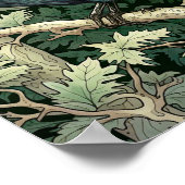 Raven Art Print, Zwarte Vogel, Dierenkunst Poster (Hoek)