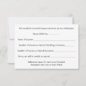 Raven Art RSVP Persoonlijke standaard art Kaart (Achterkant)