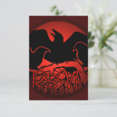 Raven Art RSVP Persoonlijke standaard art Kaart (Staand voorkant)