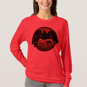 Raven Art Shirten Lady's Crow / Raven Topjes T-shirt