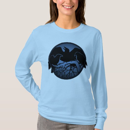 Raven Art Shirten Raven Women's Crow Art Shirten T-shirt (Voorkant)