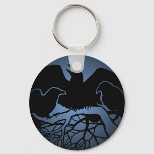 Raven Art Sleutelhanger Wildlife Crow / Raven Gift