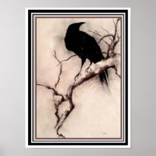 "Raven at Dawn" 12 x 16 Poster