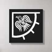 Raven Banner Viking Flag Canvas Afdruk (Voorkant)