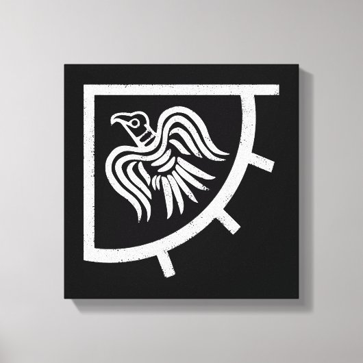 Raven Banner Viking Flag Canvas Afdruk (Voorkant)