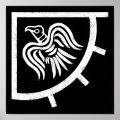 Raven Banner Viking Flag Poster (Voorkant)