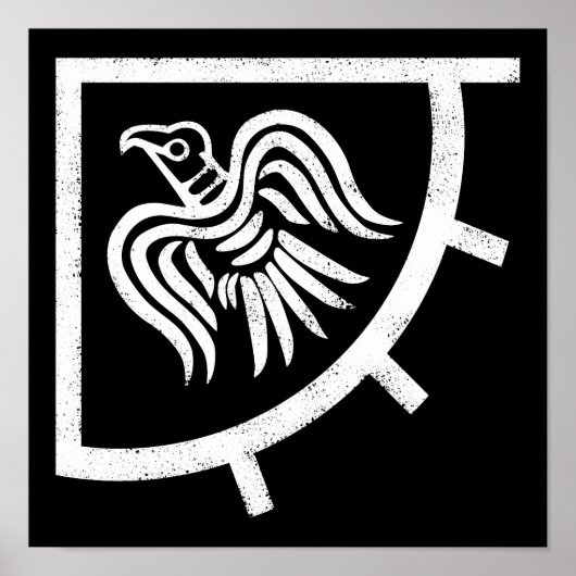 Raven Banner Viking Flag Poster (Voorkant)