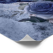 Raven Bird Blue Roos Whimsical Decoupage Print (Hoek)