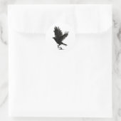 Raven Bird Crow Tattoo _1 Ronde Sticker (Tas)
