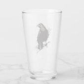 Raven Bird Graphic Art Wildlife Animal Art Glas (Achterkant)