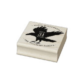 Raven Bird Halloween Grunge Zelfinkt Rubberstempel (Stempel)