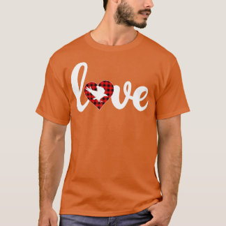 Raven Bird Lover Buffalo Play Love Raven Valentin T-shirt