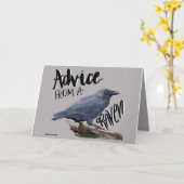 Raven Birthday of Thinking of You Card Kaart (Gele Bloem)