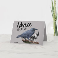 Raven Birthday of Thinking of You Card