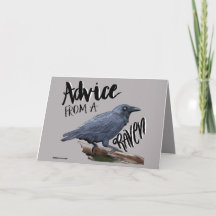 Raven Birthday of Thinking of You Card