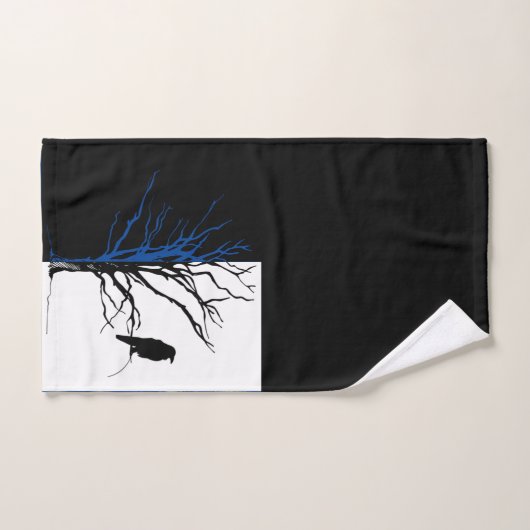 Raven Black Bird Bad Handdoek (Handdoek)