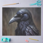 Raven Black Bird Crow Decoupage papier (Craft)