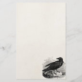  Raven Black Bird Crow Persoonlijke vogels Briefpapier (Voorkant)