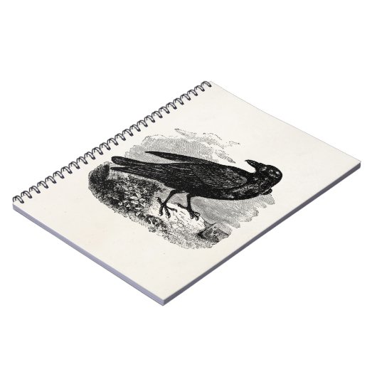 Raven Black Bird Crow Persoonlijke vogels Notitieboek (Linkerzijde)