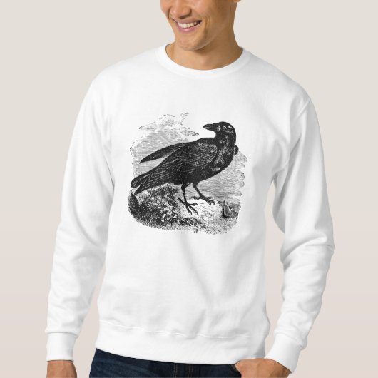 Raven Black Bird Crow Persoonlijke vogels Trui (Voorkant)