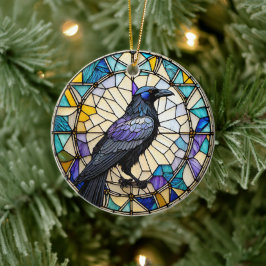 Raven Black Bird Keramisch Decoratief Ornament