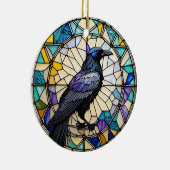Raven Black Bird Keramisch Decoratief Ornament (Rechts)