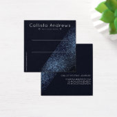 Raven Black Glitter Geo Heart Hair Clip Display Vierkante Visitekaartjes (Bureau)