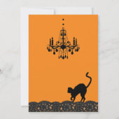 Raven Black Halloween Invitation Kaart (Achterkant)