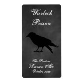 Raven Black Wine Label (Voorkant)