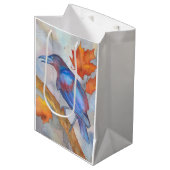 Raven Blackbird Art Gift Bag Medium Cadeauzakje (Voorkant Gekanteld)