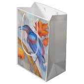 Raven Blackbird Art Gift Bag Medium Cadeauzakje (Achterkant Gekanteld)