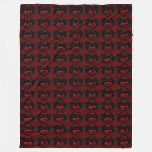 Raven Blanket Native Spirit Animal Fleece Blanket (Voorkant)