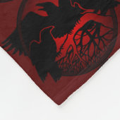 Raven Blanket Native Spirit Animal Fleece Blanket (Hoek)