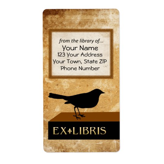 Raven Book Bord Etiket (Voorkant)