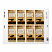 Raven Book Bord Etiket (Full Sheet)