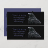 Raven Book markers Briefkaart (Voorkant / Achterkant)