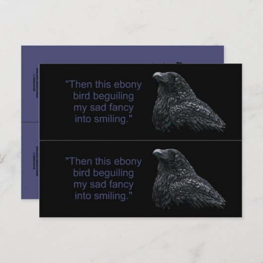 Raven Book markers Briefkaart (Voorkant / Achterkant)