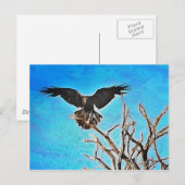 Raven-boom Briefkaart (Voorkant / Achterkant)
