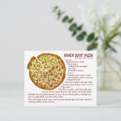 Raven Boys' Pizza Recipe Briefkaart (Staand voorkant)