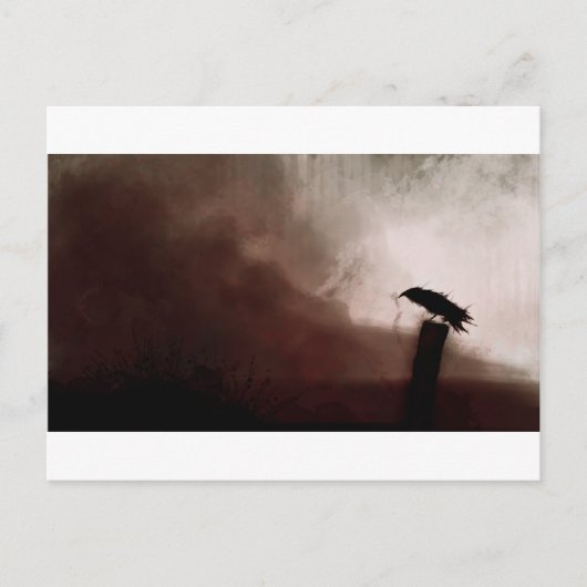 raven briefkaart (Voorkant)