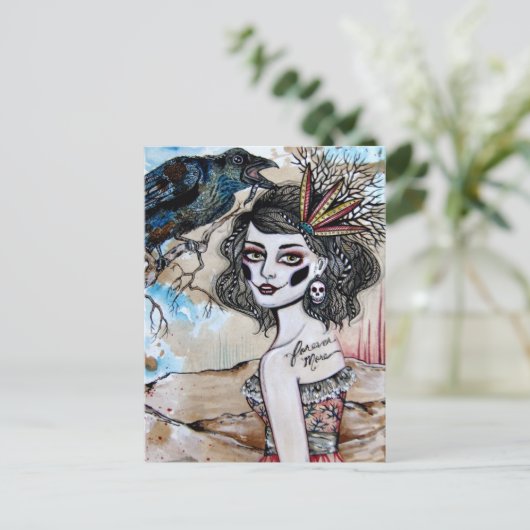 Raven Briefkaart (Staand voorkant)