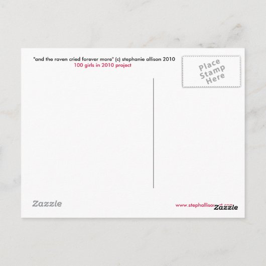 Raven Briefkaart (Achterkant)
