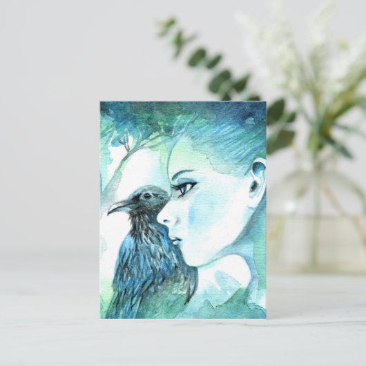 Raven Briefkaart (Staand voorkant)