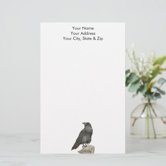 Raven Briefpapier (Staand voorkant)