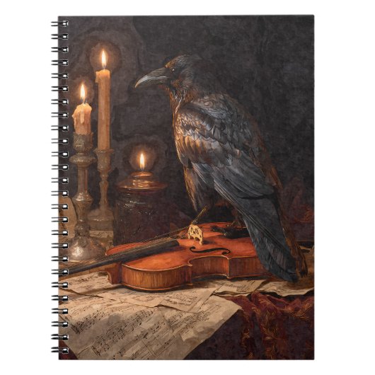 Raven Candlelight Viool Notitieboek (Voorkant)