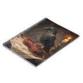 Raven Candlelit Viool Notitieboek (Linkerzijde)