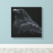 Raven Canvas Afdruk (Insitu (Houten vloer))