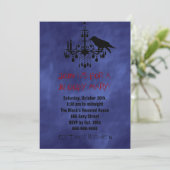 Raven & Chandelier in het Paarse Haze Halloween In Kaart (Staand voorkant)